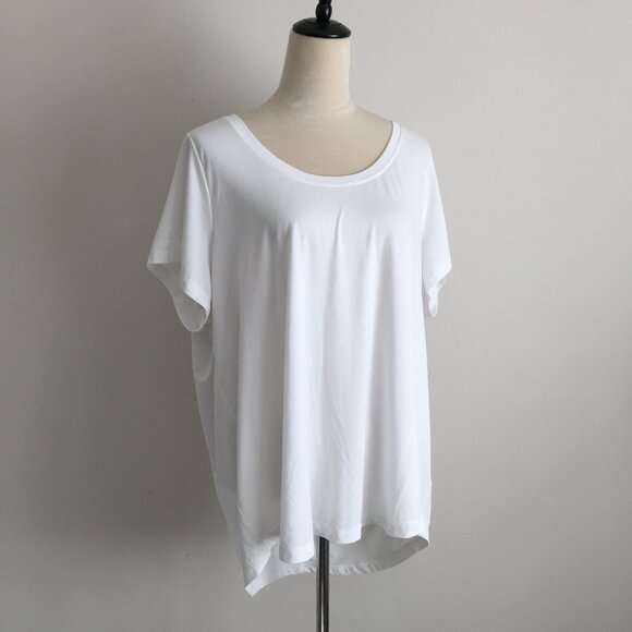 ATHLETA White STRATUS II Short Sleeve Activewear Shirt Tee - Picture 1 of 9